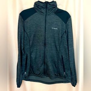 Columbia Women’s Heather Black Fleece Jacket 1X